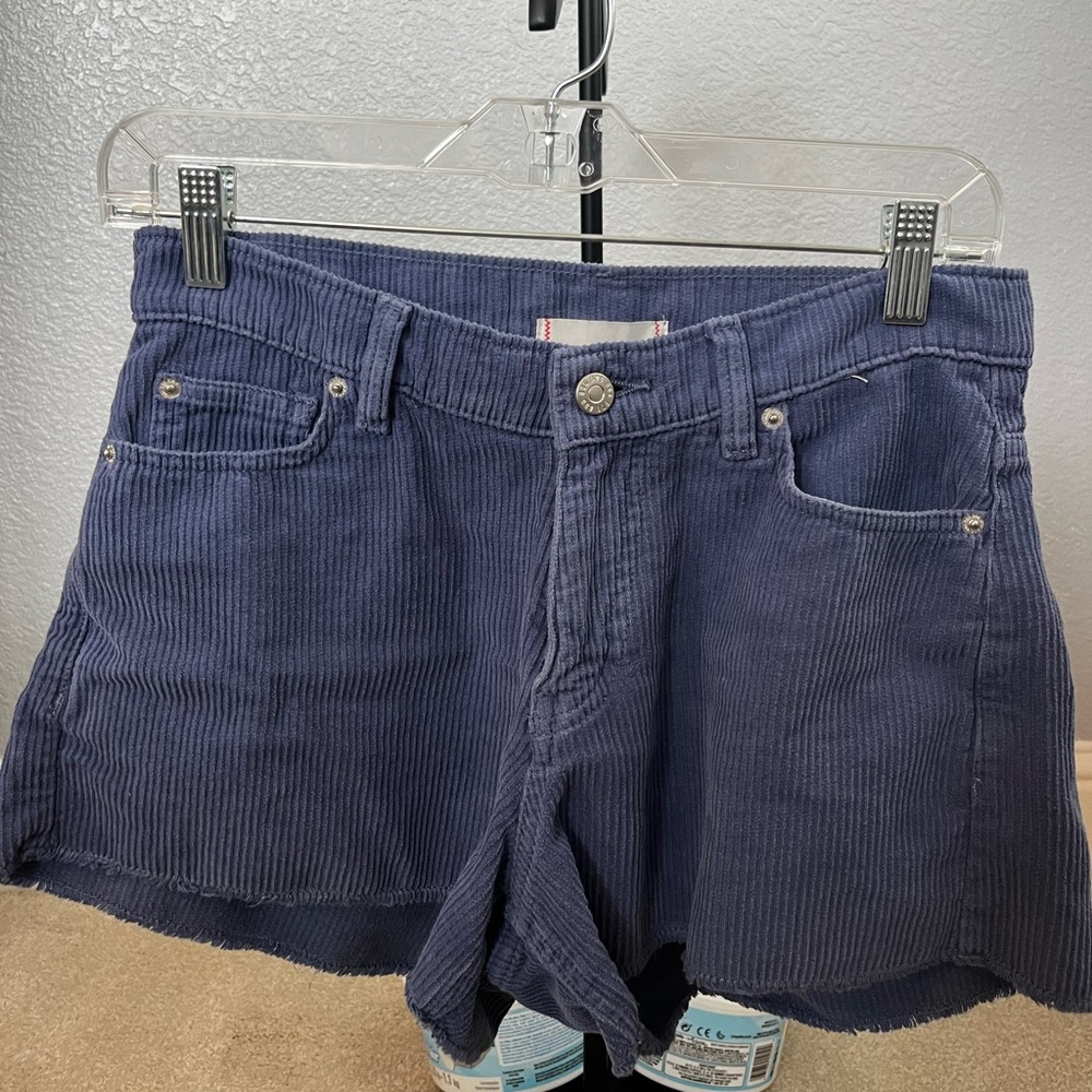 BDG Blue Shorts Classic Corduroy Style